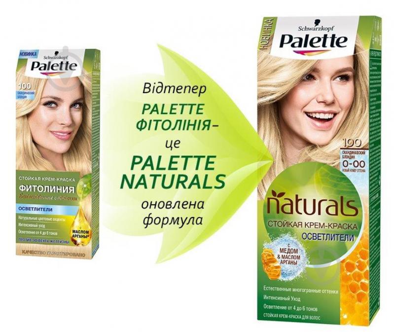 Крем-фарба для волосся Palette Naturals (Фітолінія) 0-00 (100) скандинавський блондин 120 мл - фото 5