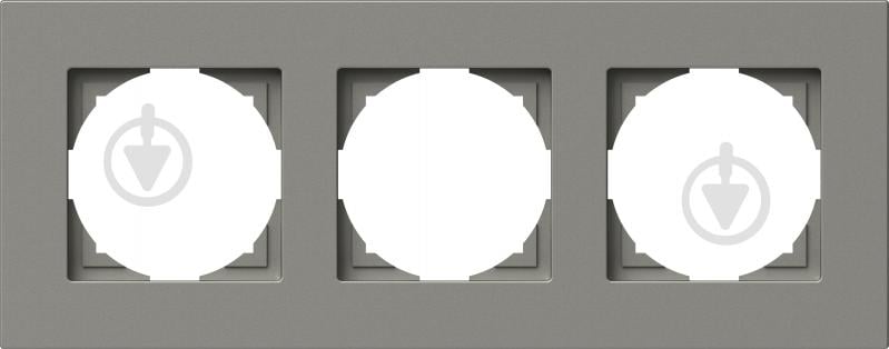 Рамка трехместная TEM Logiq универсальная титан OF30TI-U - фото 1 Рамка трехместная TEM Logiq универсальная титан OF30TI-U - фото 1