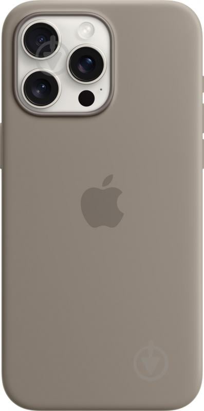 Чехол Apple Silicone Case with MagSafe для Apple iPhone 15 Pro Max clay (MT1Q3ZM/A) - фото 1