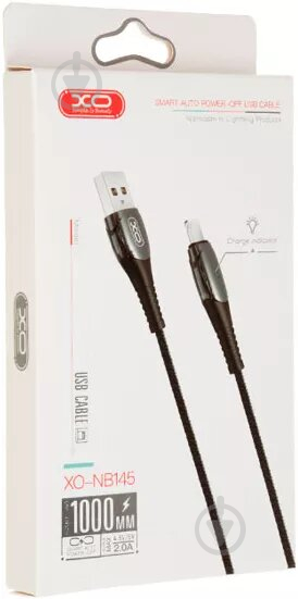 Кабель Xo USB A - Micro B NB145 1 м black - фото 2