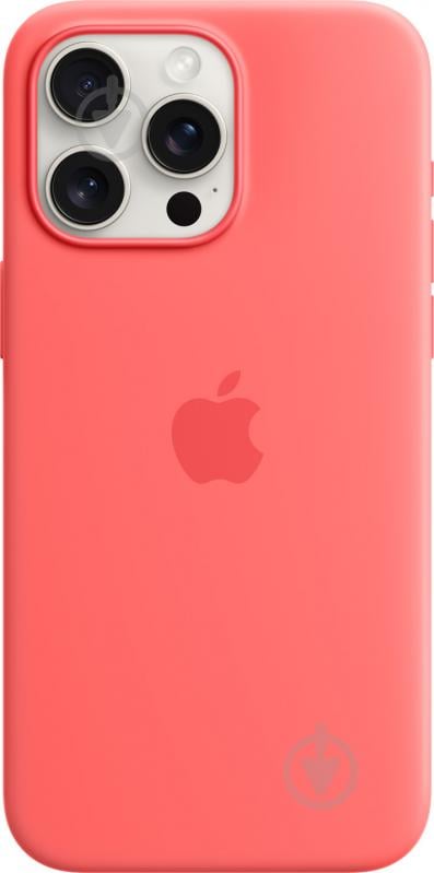 Чохол Apple Silicone Case with MagSafe для Apple iPhone 15 Pro Max guava (MT1V3ZM/A) - фото 1