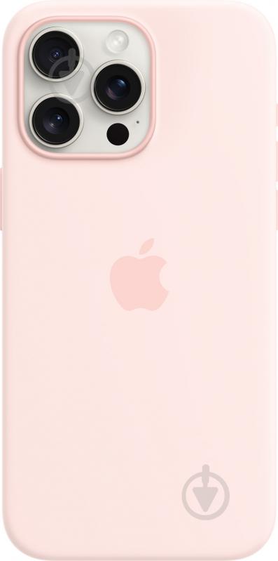 Чохол Apple Silicone Case with MagSafe для Apple iPhone 15 Pro Max light pink (MT1U3ZM/A) - фото 1