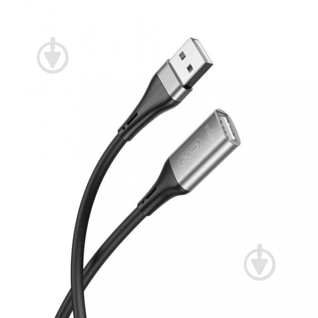 Кабель Xo USB A - USB A NB219 2,0 1 м black - фото 2