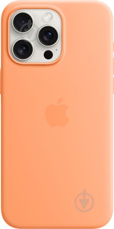 Чехол Apple Silicone Case with MagSafe для Apple iPhone 15 Pro Max orange sorbet (MT1W3ZM/A) - фото 1