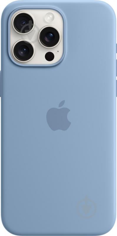 Чохол Apple Silicone Case with MagSafe для Apple iPhone 15 Pro Max winter blue (MT1Y3ZM/A) - фото 1