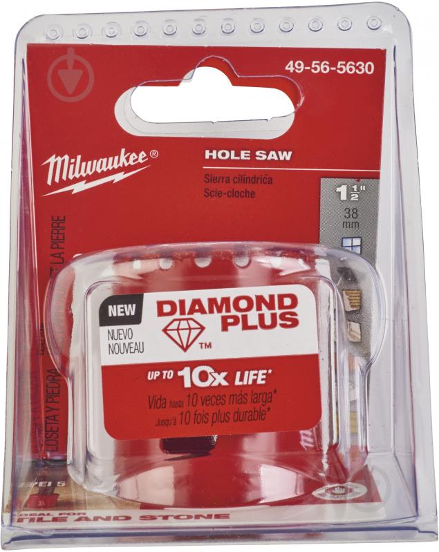 Коронка алмазная Milwaukee 38 мм Diamond Plus 49565630 - фото 2