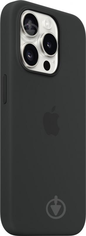 Чехол Apple Silicone Case with MagSafe для Apple iPhone 15 Pro black (MT1A3ZM/A) - фото 2