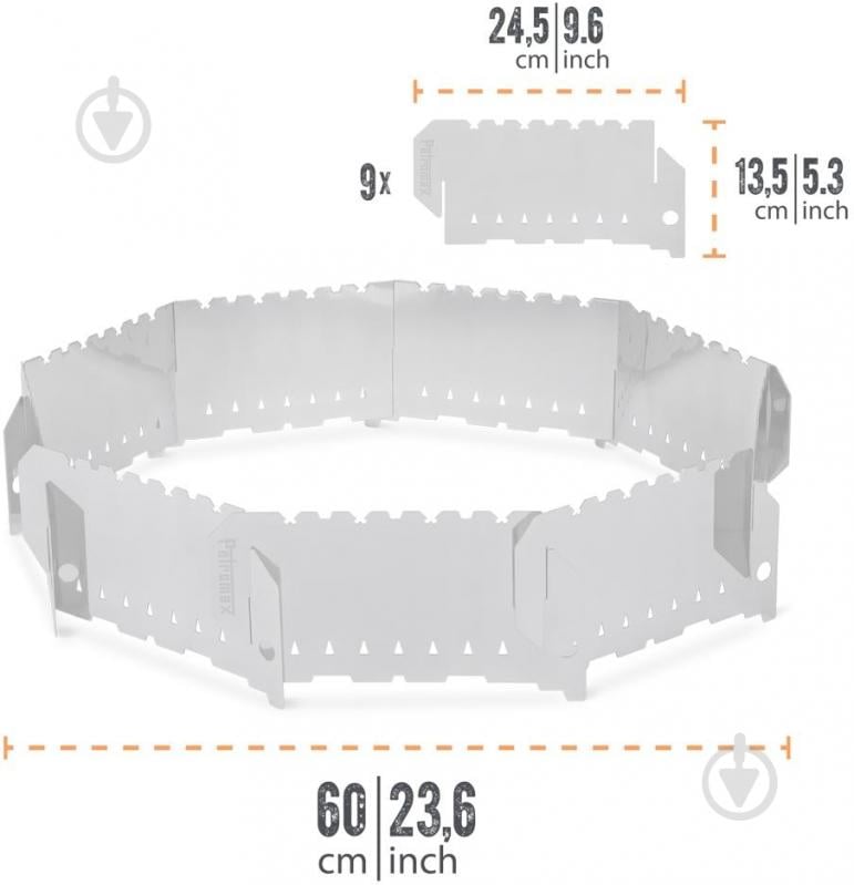 Ветрозащита для мангала Petromax Plug-in Windbreak for Fireplaces - фото 9