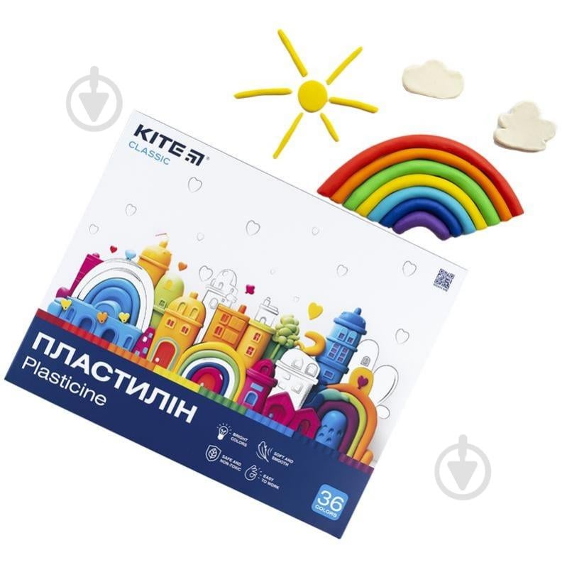 Пластилин Classic 36 цветов 720 г KITE - фото 3 Пластилин Classic 36 цветов 720 г KITE - фото 3