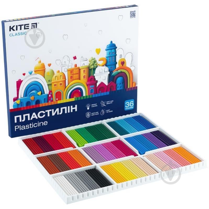 Пластилин Classic 36 цветов 720 г KITE - фото 2 Пластилин Classic 36 цветов 720 г KITE - фото 2