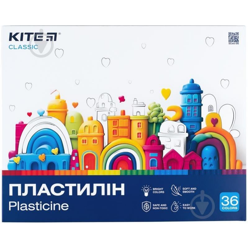 Пластилин Classic 36 цветов 720 г KITE - фото 1 Пластилин Classic 36 цветов 720 г KITE - фото 1
