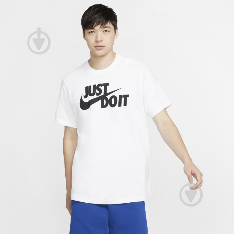 Футболка Nike M NSW TEE JUST DO IT SWOOSH AR5006-100 р.3XL белый - фото 3