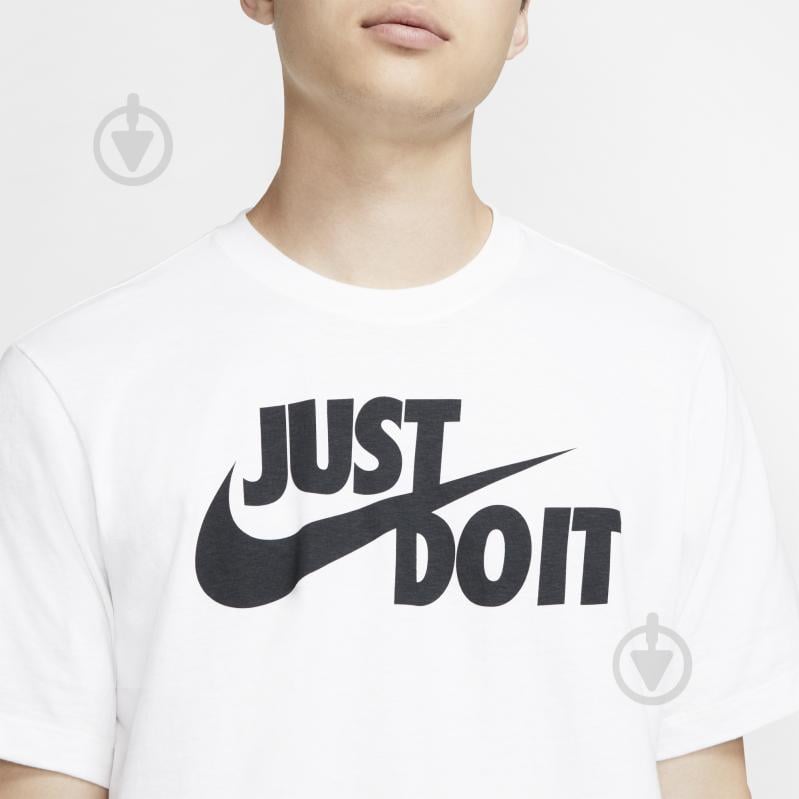 Футболка Nike M NSW TEE JUST DO IT SWOOSH AR5006-100 р.3XL белый - фото 5