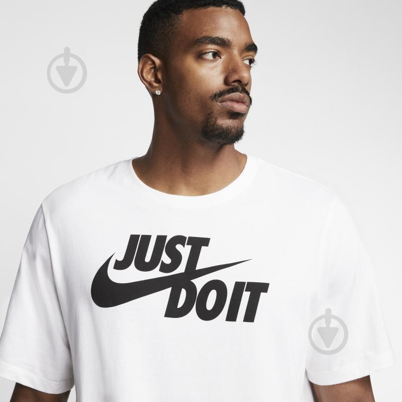 Футболка Nike M NSW TEE JUST DO IT SWOOSH AR5006-100 р.3XL белый - фото 8