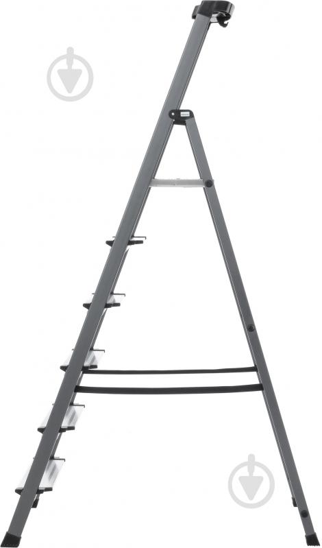 Лестница-стремянка Krause Securo 6 анодированная (126443) c органайзером - фото 3