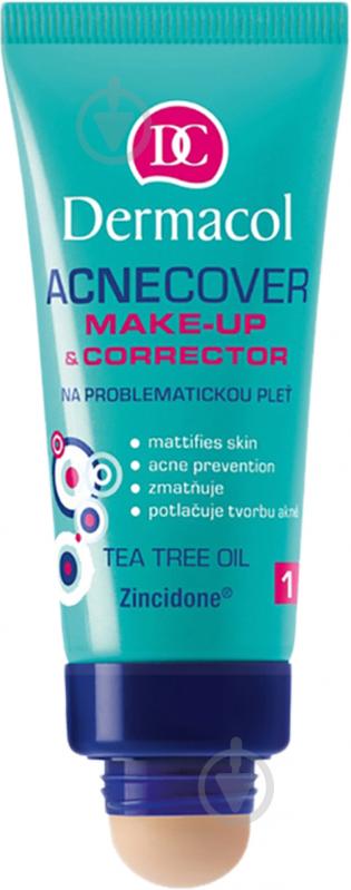 Крем тональний Dermacol Acnecover Make-Up and Corrector №1 30 мл - фото 1