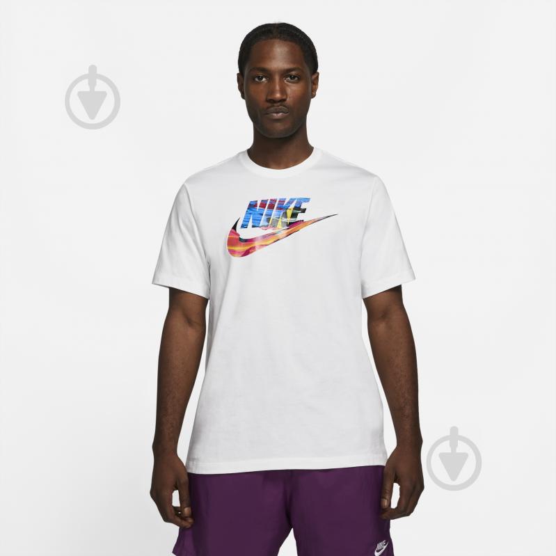 Футболка Nike M NSW TEE SPRING BREAK HBR DB6161-100 р.2XL белый - фото 1