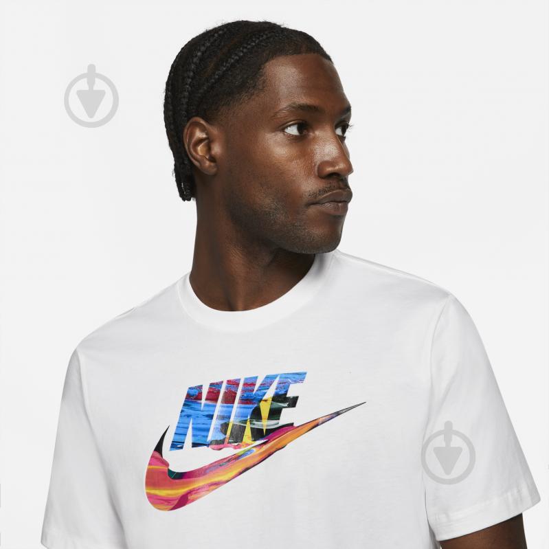 Футболка Nike M NSW TEE SPRING BREAK HBR DB6161-100 р.2XL белый - фото 3