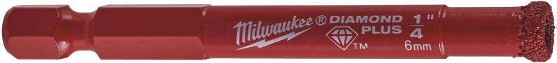 Коронка алмазная Milwaukee 6 мм Diamond Plus 49560505 - фото 1