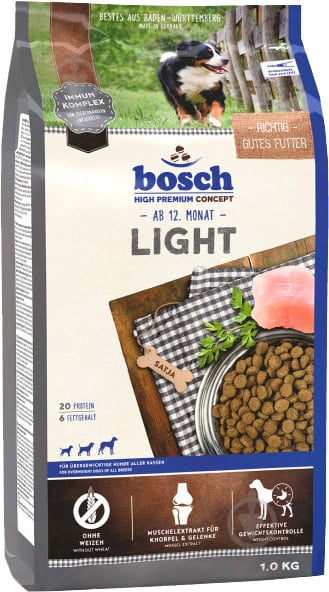 Корм для середніх порід Bosch Petfood HPC Light для собак 1 кг 1 кг - фото 1