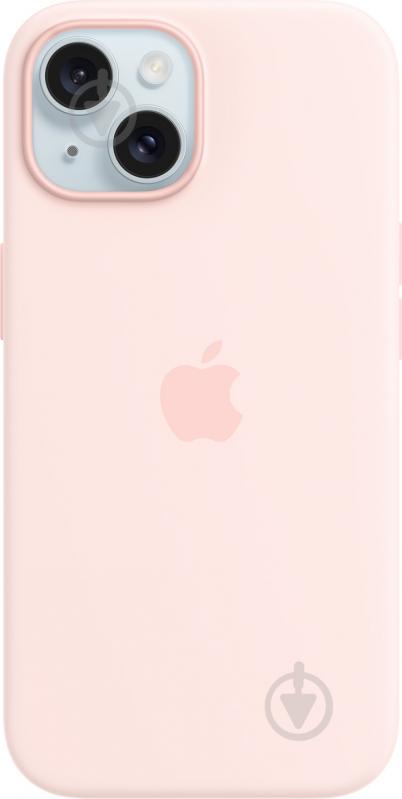 Чохол Apple Silicone Case with MagSafe для Apple iPhone 15 light pink (MT0U3ZM/A) - фото 1