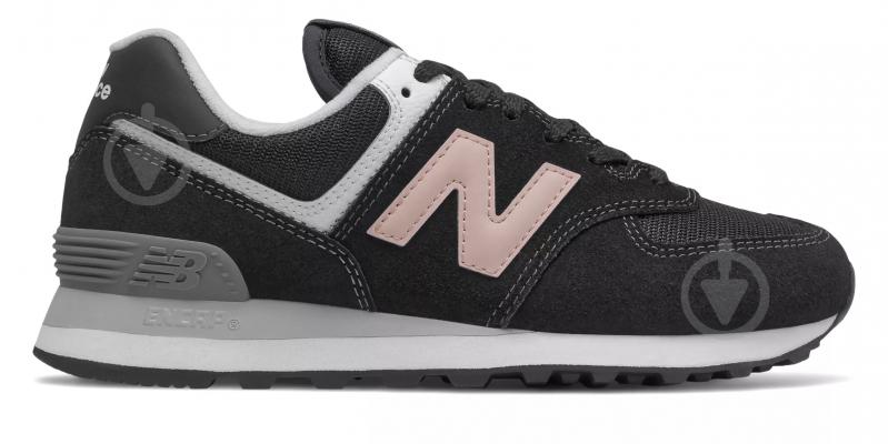 Кросівки жіночі New Balance WL574HB2 р.36,5 чорні - фото 1