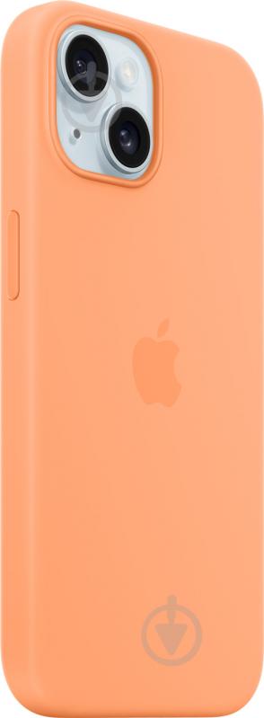 Чохол Apple Silicone Case with MagSafe для Apple iPhone 15 orange sorbet (MT0W3ZM/A) - фото 2