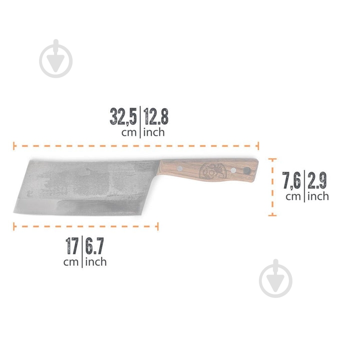 Ніж Petromax Cleaver Knife 17 см clknife17 - фото 8
