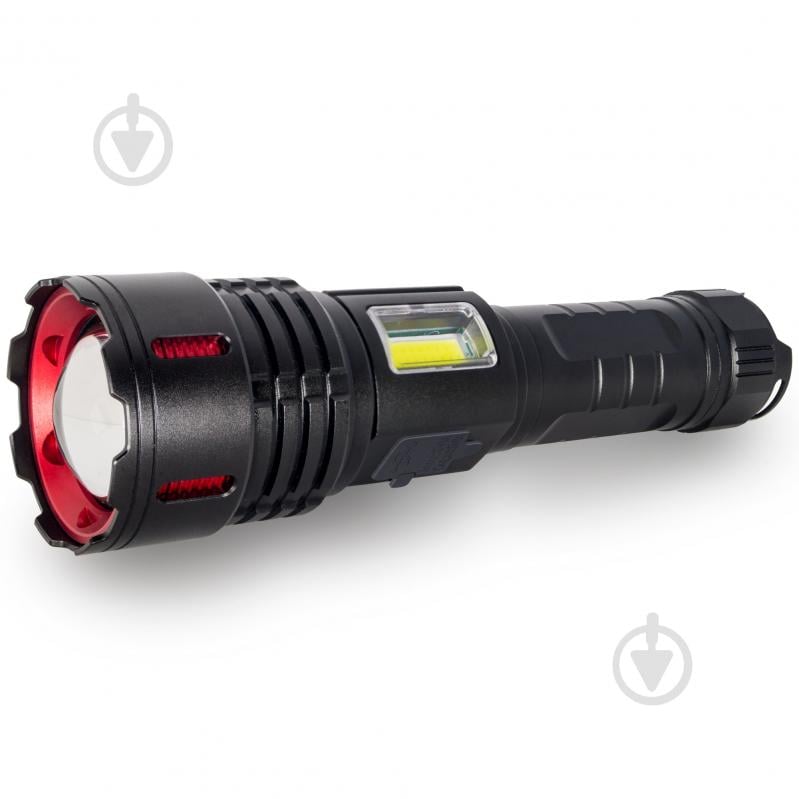 Ліхтар світлодіодний Quantum STREAM 4500mAh 10WLED zoom +3WCOB Type-C/Power Bank 1200 Lm [019] Black QM-FL1036 - фото 3