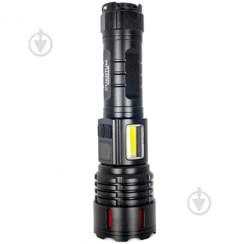 Ліхтар світлодіодний Quantum STREAM 4500mAh 10WLED zoom +3WCOB Type-C/Power Bank 1200 Lm [019] Black QM-FL1036 - фото 6