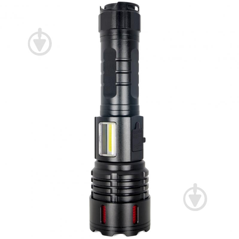 Ліхтар світлодіодний Quantum STREAM 4500mAh 10WLED zoom +3WCOB Type-C/Power Bank 1200 Lm [019] Black QM-FL1036 - фото 8