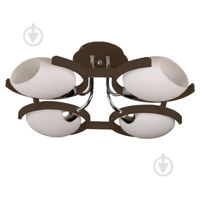 ВИТРИНА! Люстра потолочная Victoria Lighting 4x40 Вт E14 венге Odeon/PL4 - фото 1