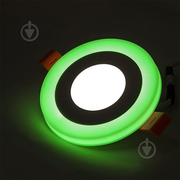 ВИТРИНА! Светильник точечный Estares RBC 3+2 LED с зеленой подсветкой 3 Вт 4500 К белый - фото 4 ВИТРИНА! Светильник точечный Estares RBC 3+2 LED с зеленой подсветкой 3 Вт 4500 К белый - фото 4