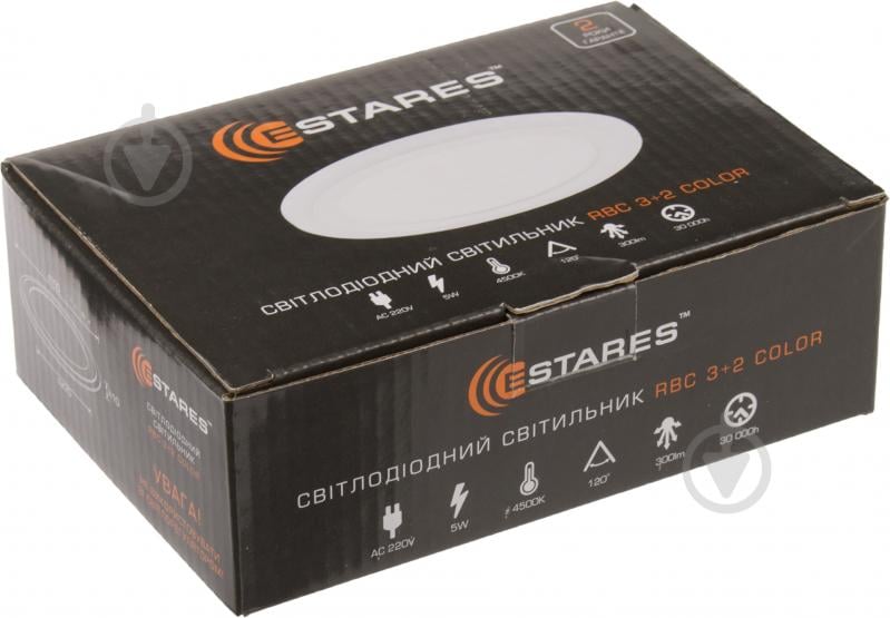 ВИТРИНА! Светильник точечный Estares RBC 3+2 LED с зеленой подсветкой 3 Вт 4500 К белый - фото 5 ВИТРИНА! Светильник точечный Estares RBC 3+2 LED с зеленой подсветкой 3 Вт 4500 К белый - фото 5