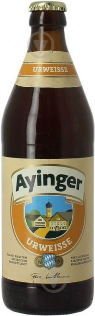 Пиво Ayinger Urweisse темное фильтрованное 5.8% 0,5 л - фото 1