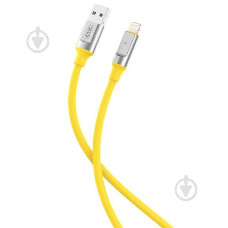 Кабель Xo USB A - L NB251 1 м желтый - фото 1