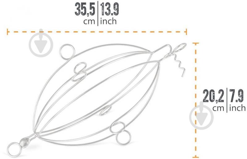 Корзина подвесная для запекания Petromax Hanging Poultry Grill Basket - фото 8 Корзина подвесная для запекания Petromax Hanging Poultry Grill Basket - фото 8