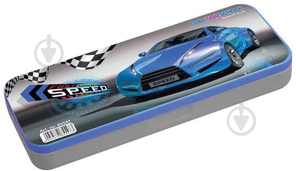 Пенал школьный Speed CF85547 Cool For School серый с рисунком - фото 1