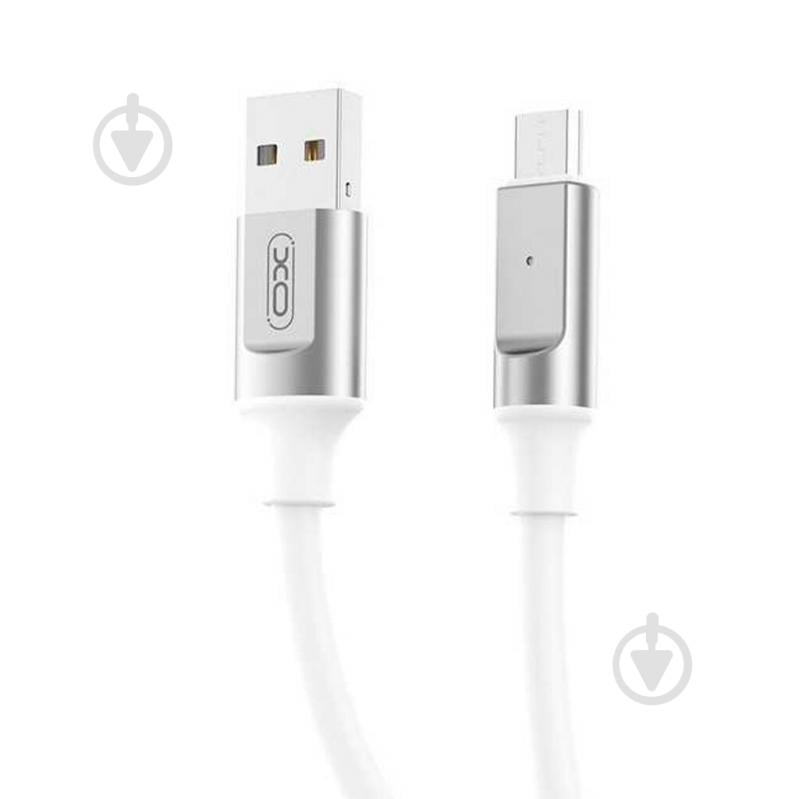 Кабель Xo USB A - Micro B NB251 1 м white - фото 2