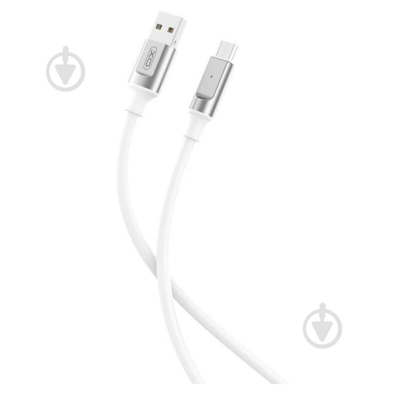 Кабель Xo USB A - Micro B NB251 1 м white - фото 1