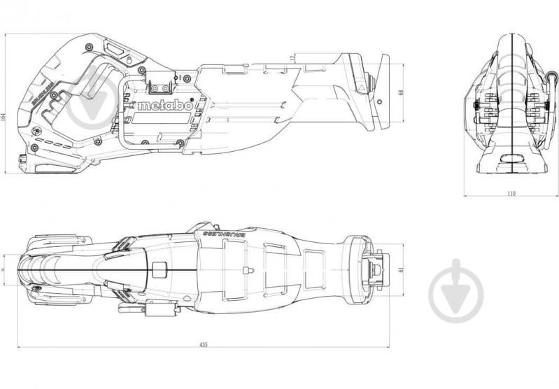 Пила шабельна Metabo SSEP 18 LT BL 601617850 - фото 6