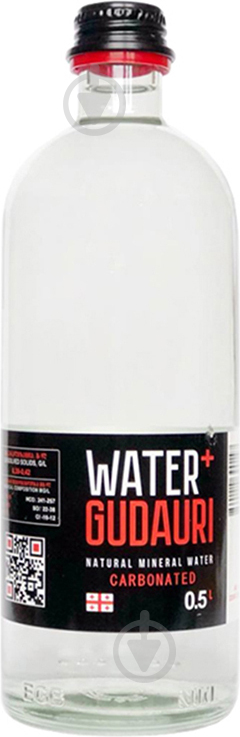 Вода Water+Gudauri слабогазована 0,5 л - фото 1