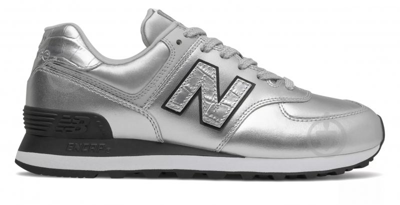 Кросівки жіночі демісезонні New Balance WL574PN2 р.36,5 сріблясті - фото 1