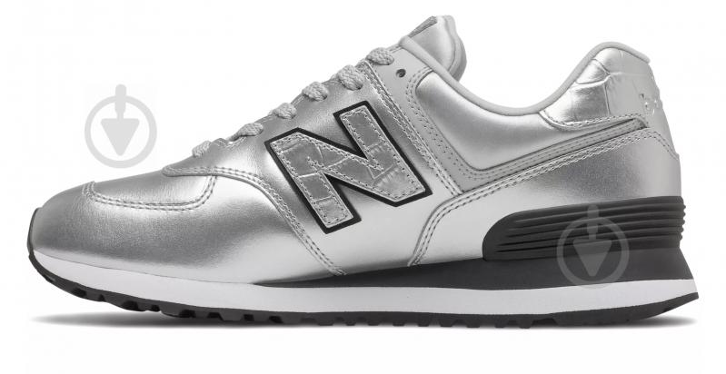 Кросівки жіночі демісезонні New Balance WL574PN2 р.36,5 сріблясті - фото 2