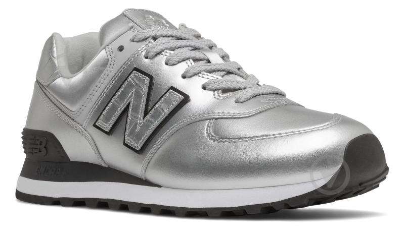 Кросівки жіночі демісезонні New Balance WL574PN2 р.36,5 сріблясті - фото 3