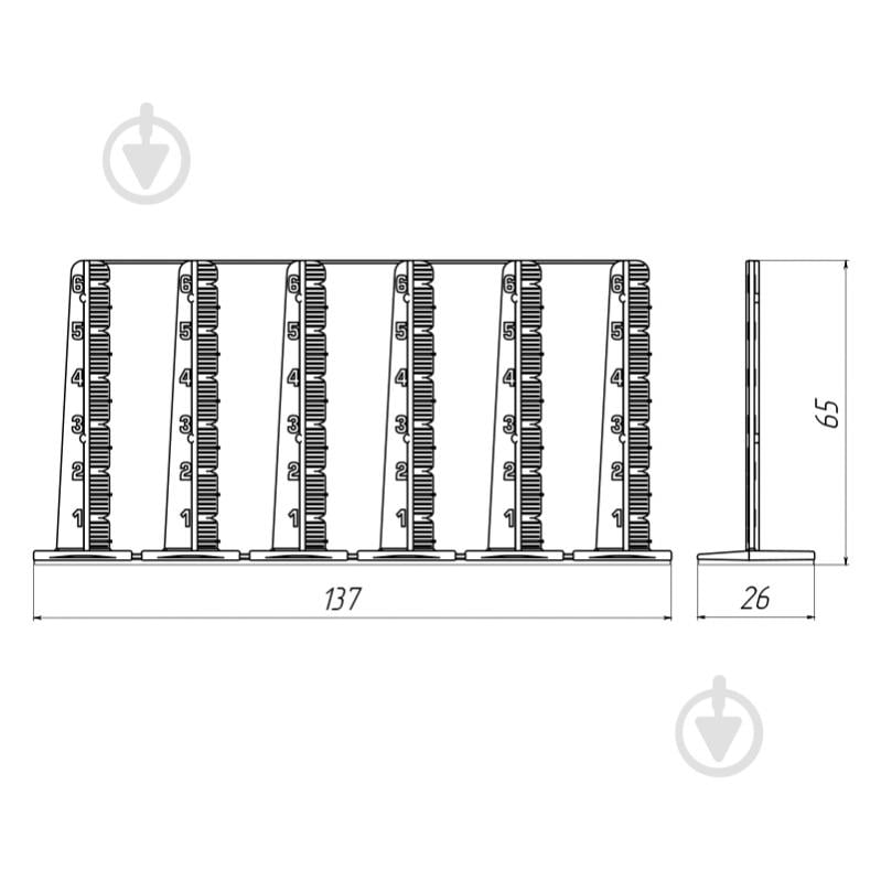 Маяки ADVANTA для наливного пола 24 шт. - фото 2