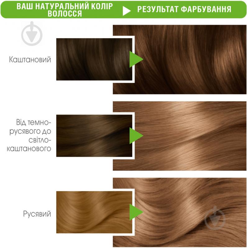 Крем-краска для волос GARNIER (Гарньер) Color Naturals интенсивное питание стойкая тон 7 Капучино