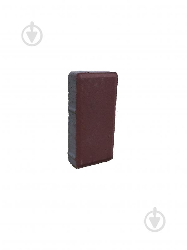 Тротуарная плитка Кирпич 40 мм красный - фото 1