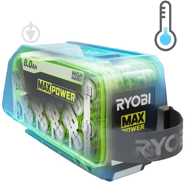 Батарея акумуляторна RYOBI 36,0V 8Ah Max Power RY36B80B High Energy 5133005911 - фото 6