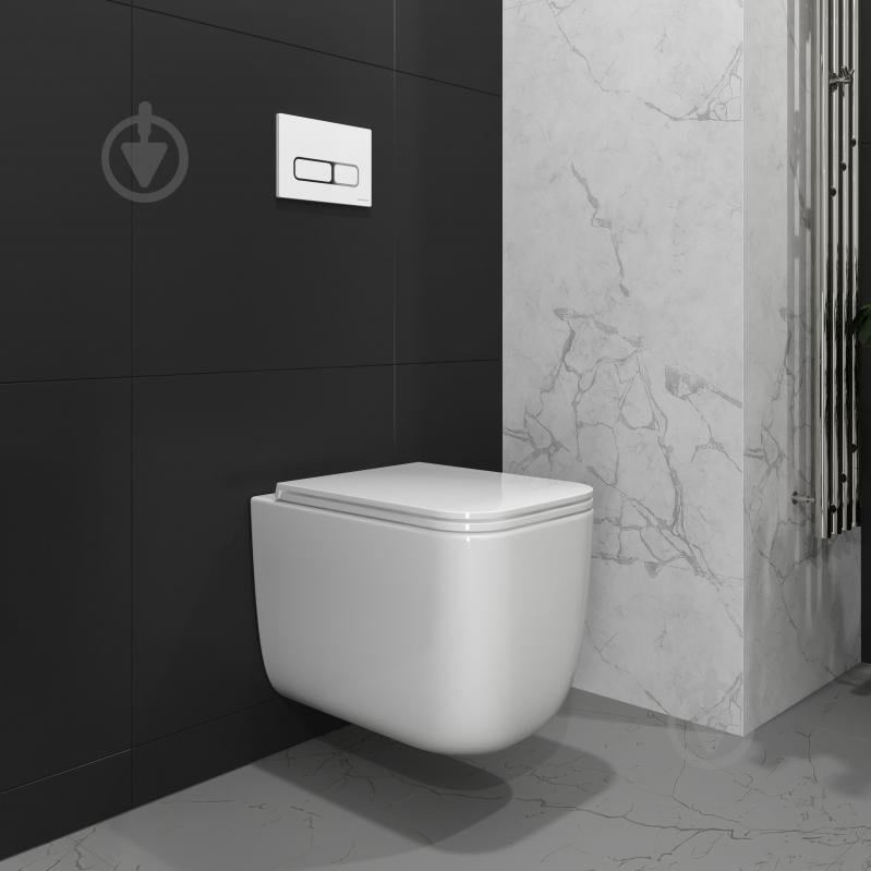 Унітаз підвісний Koller Pool KVADRO START унітаз підвісний з сидінням Soft-close змив Tornado - фото 3